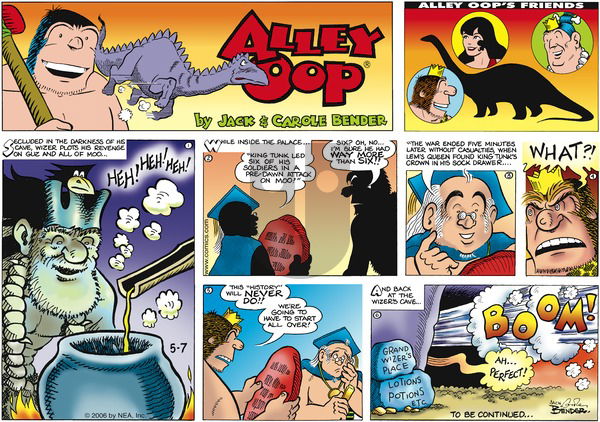 Alley Oop on Sunday May 7, 2006 Comic Strip