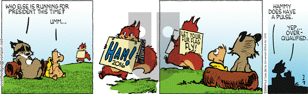 Over the Hedge on Tuesday July 7, 2015 Comic Strip