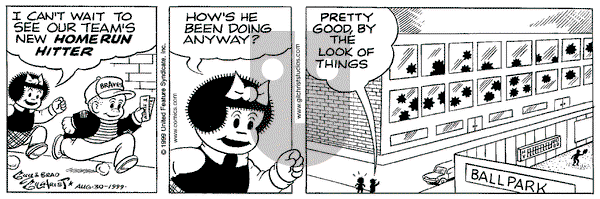 Nancy on Monday August 30, 1999 Comic Strip