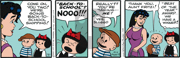 Nancy on Tuesday September 2, 2014 Comic Strip