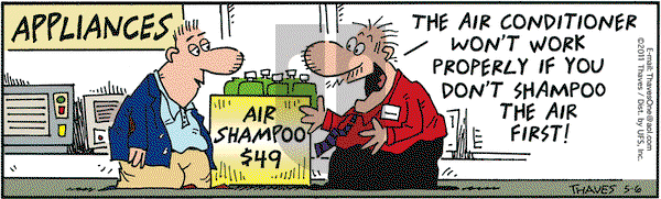 Frank and Ernest on Friday May 6, 2011 Comic Strip