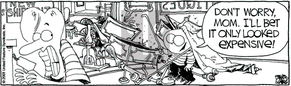 The Buckets on Saturday May 12, 2001 Comic Strip