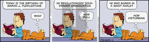 Garfield on Thursday January 4, 2018 Comic Strip