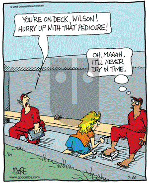 In the Bleachers on Wednesday July 30, 2008 Comic Strip