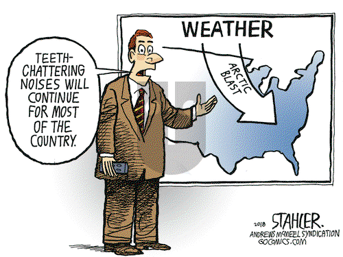 Jeff Stahler on Wednesday January 3, 2018 Comic Strip