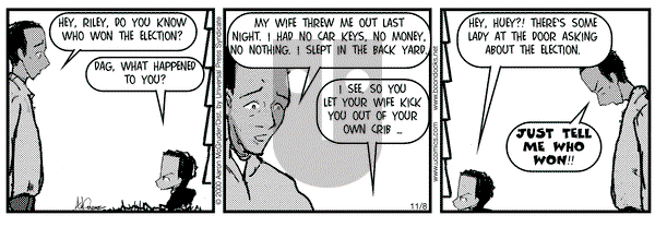The Boondocks on Wednesday November 8, 2000 Comic Strip