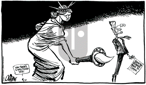 Pat Oliphant on Wednesday January 24, 1990 Comic Strip