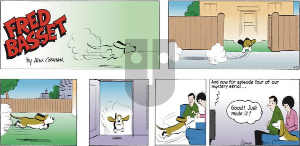 Fred Basset on Sunday April 13, 2025 Comic Strip