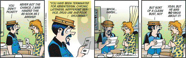 Doonesbury on Saturday April 6, 2013 Comic Strip