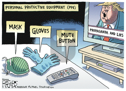 Rob Rogers on Tuesday April 14, 2020 Comic Strip