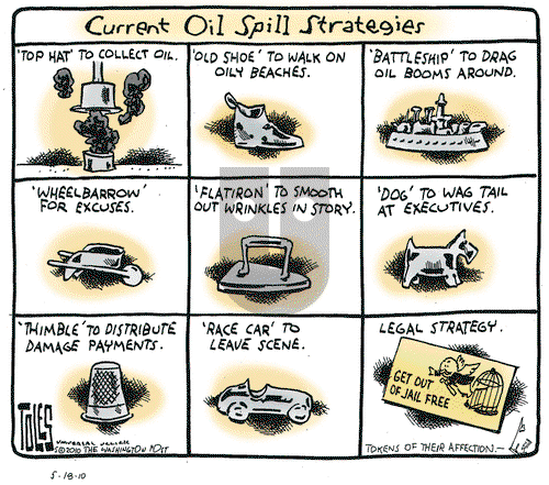 Tom Toles on Tuesday May 18, 2010 Comic Strip