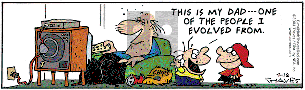 Frank and Ernest on Friday April 16, 2004 Comic Strip