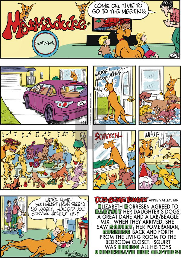 Marmaduke on Sunday July 28, 2019 Comic Strip