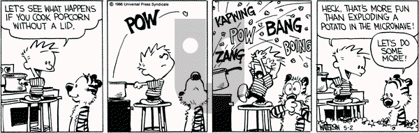 Calvin and Hobbes on Friday May 2, 1986 Comic Strip