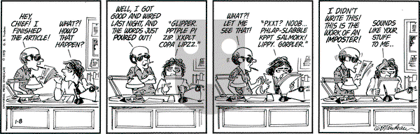 Doonesbury - Wednesday January 8, 1975 Comic Strip