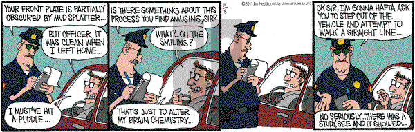 Monty on Saturday October 8, 2011 Comic Strip
