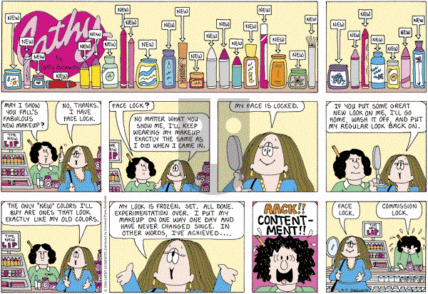 Cathy Classics - Sunday August 21, 2005 Comic Strip