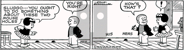 Nancy on Saturday July 10, 1971 Comic Strip