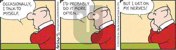 The Born Loser on Wednesday April 2, 2014 Comic Strip