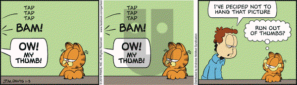 Garfield on Thursday January 3, 2019 Comic Strip