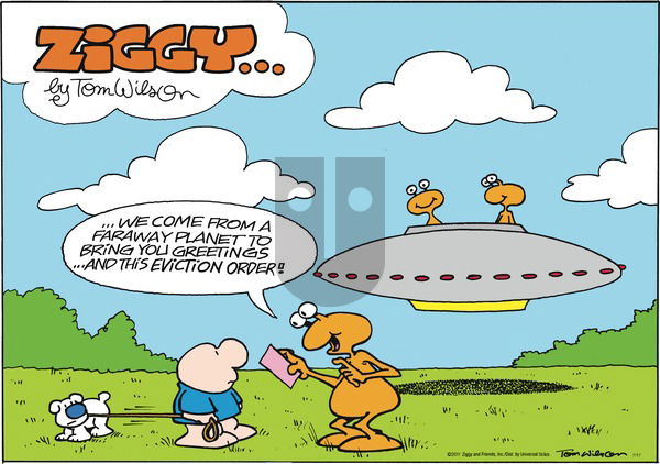 Ziggy on Sunday July 17, 2011 Comic Strip