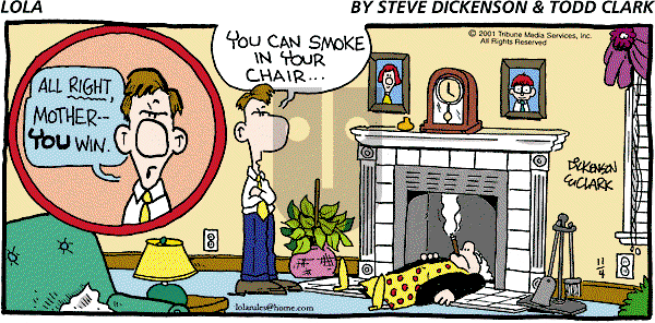 Lola on Sunday November 4, 2001 Comic Strip