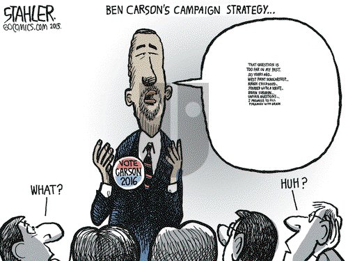 Jeff Stahler on Tuesday November 10, 2015 Comic Strip