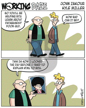 Working Daze on Tuesday June 13, 2006 Comic Strip
