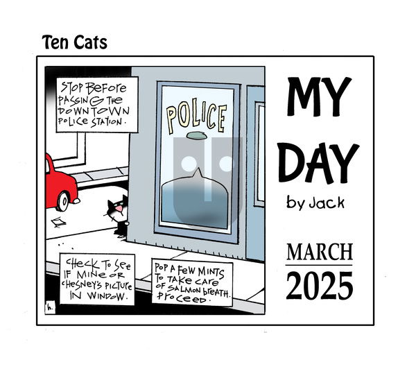 Ten Cats on Sunday March 16, 2025 Comic Strip