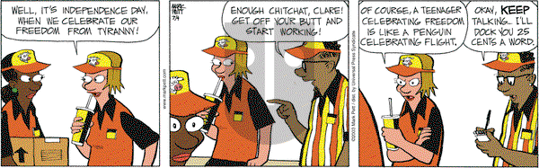 Lucky Cow on Friday July 4, 2003 Comic Strip
