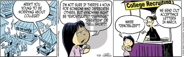 Baldo - Saturday November 21, 2009 Comic Strip