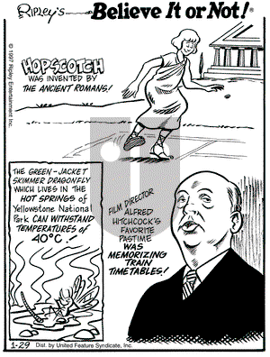 Ripley's Believe It or Not on Wednesday January 29, 1997 Comic Strip