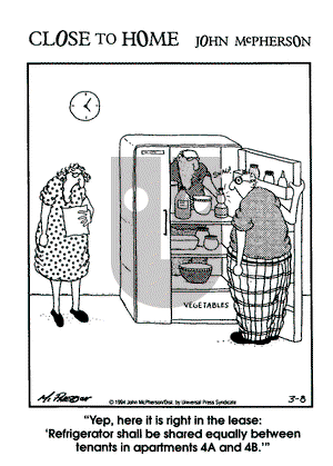 Close to Home on Tuesday March 8, 1994 Comic Strip