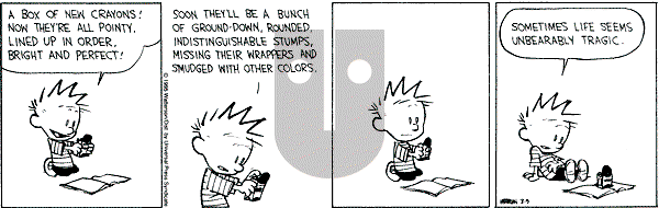 Calvin and Hobbes - Thursday March 9, 1995 Comic Strip