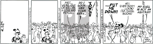 Over the Hedge on Monday April 6, 1998 Comic Strip