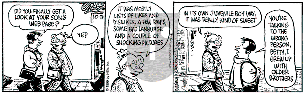 Betty on Friday October 8, 1999 Comic Strip