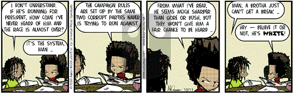 The Boondocks on Wednesday May 14, 2008 Comic Strip