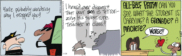 The Knight Life on Friday November 28, 2014 Comic Strip