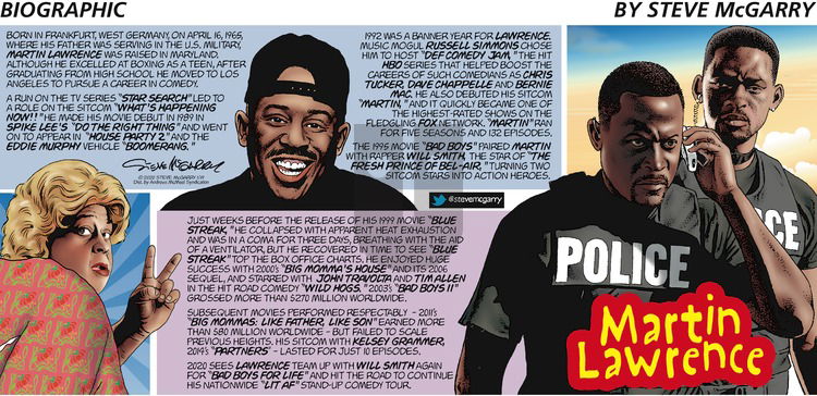 Biographic on Sunday January 19, 2020 Comic Strip