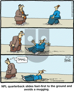 In the Bleachers on Thursday December 31, 2009 Comic Strip