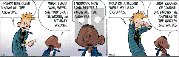 Frazz - Wednesday November 16, 2022 Comic Strip