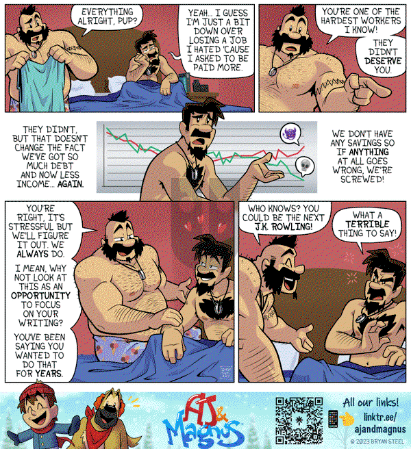 AJ and Magnus on Monday September 25, 2023 Comic Strip