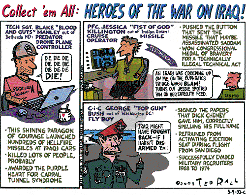 Ted Rall on Monday May 12, 2003 Comic Strip