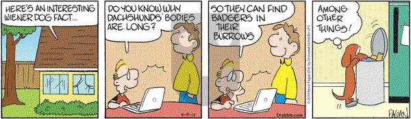 Drabble on Saturday April 5, 2014 Comic Strip
