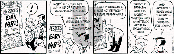 Betty on Thursday October 22, 1998 Comic Strip