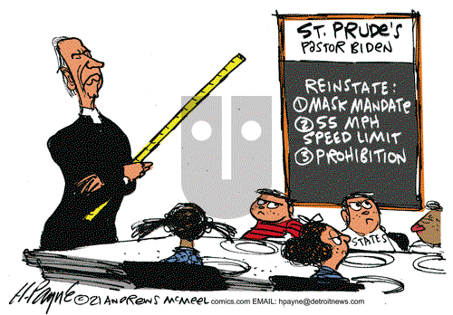 Henry Payne on Tuesday March 30, 2021 Comic Strip