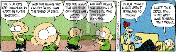 The Buckets on Saturday April 16, 2011 Comic Strip