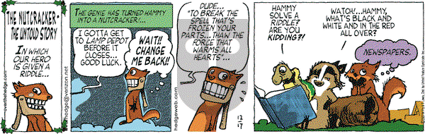 Over the Hedge on Monday December 17, 2007 Comic Strip