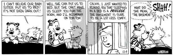 Calvin and Hobbes on Thursday December 4, 1986 Comic Strip