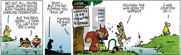 Over the Hedge on Saturday April 18, 2015 Comic Strip